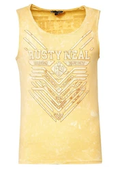 Rusty Neal Tanktop mit modernem Print Gelb/Gold