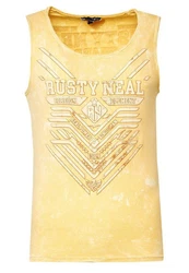Rusty Neal Tanktop mit modernem Print Gelb/Gold