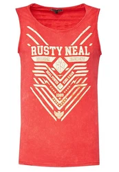 Rusty Neal Tanktop mit modernem Print Rot
