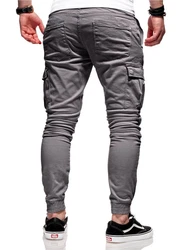 Rello & Reese Herren Cargo Chinohose Jogger Hose JN-3839 Dunkelgrau/Hellgrau/Khaki/Grau/Dunkelgrün