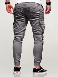 Rello & Reese Herren Cargo Chinohose Jogger Hose JN-3839 Dunkelgrau/Hellgrau/Khaki/Grau/Dunkelgrün