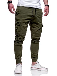 Rello & Reese Herren Cargo Chinohose Jogger Hose JN-3839 Khaki (JN-3839)