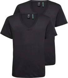G-STAR T-Shirt V-Shirt Base htr v t s/s 2-pack schwarz