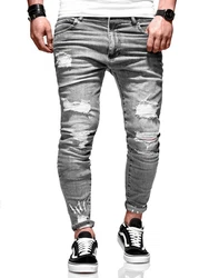 behype Slim-fit-Jeans Dino Hellgrau/Grau/Dunkelgrau