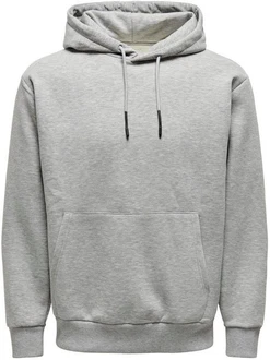 ONLY & SONS Sweatshirt CERES LIFE HOODIE SWEAT Hellgrau/Grau