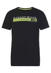 Bruno Banani T-Shirt kurze Ärmel Rundhalsausschnitt Dunkelblau/Blau/Dunkelgrün