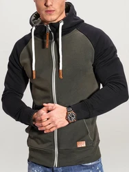 behype Sweatjacke RAGLAN Dunkelgrün/Khaki