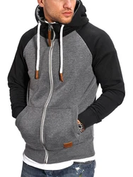 behype Sweatjacke RAGLAN Dunkelgrau/Grau/Hellgrau/Schwarz