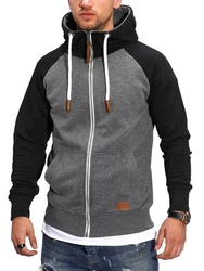 behype Sweatjacke RAGLAN Dunkelgrau/Grau/Hellgrau/Schwarz