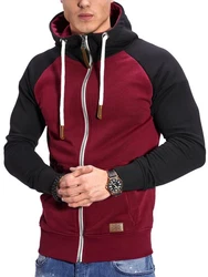 behype Sweatjacke RAGLAN Dunkelrot/Bordeaux