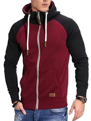 behype Sweatjacke RAGLAN Dunkelrot/Bordeaux