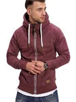 behype Sweatjacke BHTANSER Dunkelrot/Bordeaux