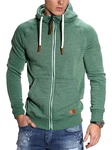 behype Sweatjacke BHTANSER Dunkelgrün/Grün