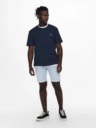 ONLY & SONS Jeansshorts ONSPLY Blau/Licht Blau