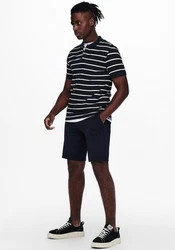 ONLY & SONS Shorts MARK Dunkelblau/Blau/Hellblau