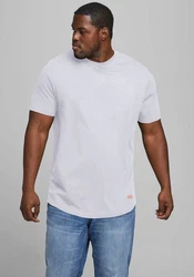 Jack & Jones T-Shirt JJENOA TEE SS CREW NECK (4834) weiß