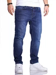 Rello & Reese Straight-Jeans Nick Blau/Dunkelblau/Lila