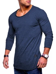 Rello & Reese Herren Oversize Longsleeve Crew Neck Sweatshirt T-Shirt MT-7315 