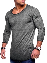 Rello & Reese Herren Oversize Longsleeve Crew Neck Sweatshirt T-Shirt MT-7315 