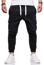behype Cargohose HAWK mit elastischem Bund Schwarz/Khaki