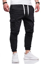 behype Cargohose HAWK mit elastischem Bund Schwarz/Khaki