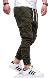 behype Cargohose HAWK mit elastischem Bund Dunkelgrün/Khaki