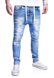 behype Slim-fit-Jeans Mood Hellblau/Blau
