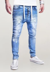 behype Slim-fit-Jeans Mood Hellblau/Blau