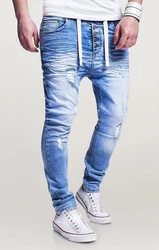 behype Slim-fit-Jeans Mood Hellblau/Blau