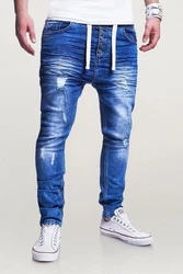 behype Slim-fit-Jeans Mood Blau/Dunkelblau