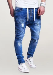 behype Slim-fit-Jeans Mood Blau/Dunkelblau