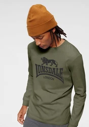 Lonsdale Langarmshirt AYRSHIRE Dunkelgrün/Grün/Khaki