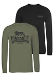 Lonsdale Langarmshirt AYRSHIRE Dunkelgrün/Grün/Khaki