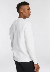 Alpha Industries Sweatshirt Basic Sweater rot/schwarz/wei