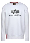 Alpha Industries Sweatshirt Basic Sweater rot/schwarz/wei