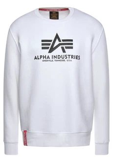 Alpha Industries Sweatshirt Basic Sweater rot/schwarz/wei