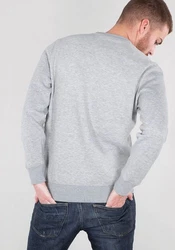Alpha Industries Sweatshirt Basic Sweater Hellgrau/Grau