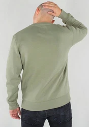 Alpha Industries Sweatshirt Basic Sweater Dunkelgrün/Khaki