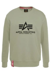Alpha Industries Sweatshirt Basic Sweater Dunkelgrün/Khaki