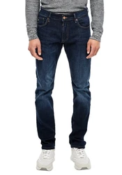 QS 5-Pocket Jeans Rick Slim Fit Dunkelblau/Blau/Lila