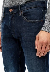 QS 5-Pocket Jeans Rick Slim Fit Dunkelblau/Blau/Lila