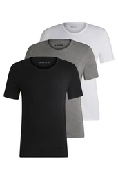 T-Shirt Rundhals ONE x David Beckham (Packung, 3-tlg., 3er-Pack) mit dezentem Logo-Print