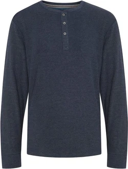 BLEND Shirt Noble Dunkelblau/Blau/Hellblau