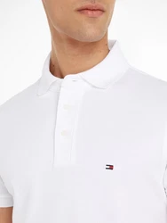 Tommy Hilfiger Poloshirt Core 1985 1985 SLIM POLO Weiß/Creme