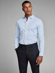 Jack & Jones Businesshemd PARMA Hellblau/Blau