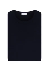 seidensticker Strickpullover Schwarze Rose Langarm Rundhals Schwarz
