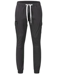 behype Cargohose YONAH Dunkelgrau/Khaki/Hellgrau/Dunkelgrün