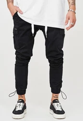 behype Cargohose YONAH Schwarz/Weiß