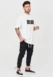 behype Cargohose YONAH Schwarz/Weiß
