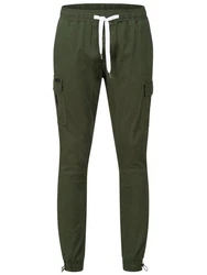 behype Cargohose YONAH Dunkelgrün/Khaki/Grün